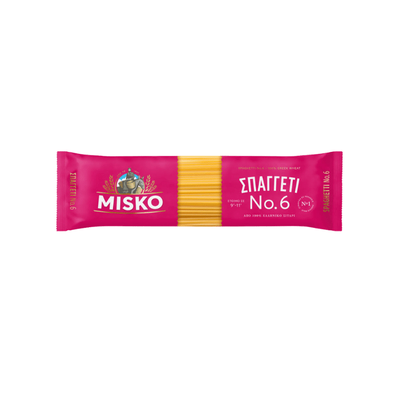Misko Spaggetti No.6 (500g) von Misko bei Araxxon  - Hochwertiges griechisches Produkt.   Misko Spaggetti No.6 (500g) από Misko στο Araxxon  - Αυθεντικό ελληνικό προϊόν.